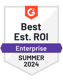G2 Best Estimated ROI Enterprise — Idea Management